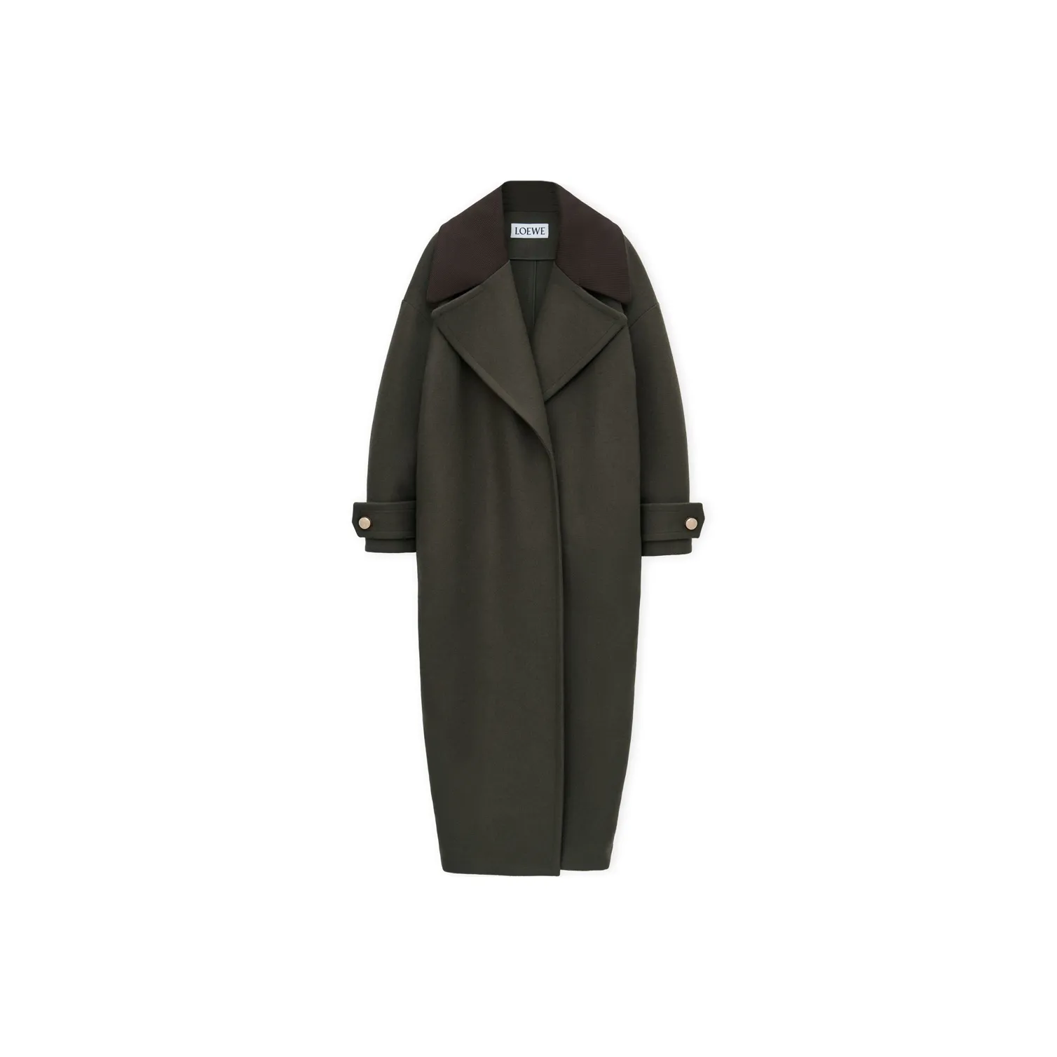 LOEWE Coats Women's Olive Green