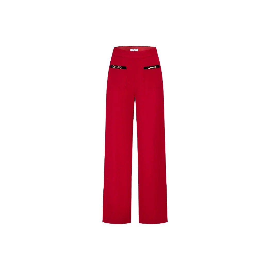 CHICHY CHICHY Size Sister Series Casual Pants Women's Red