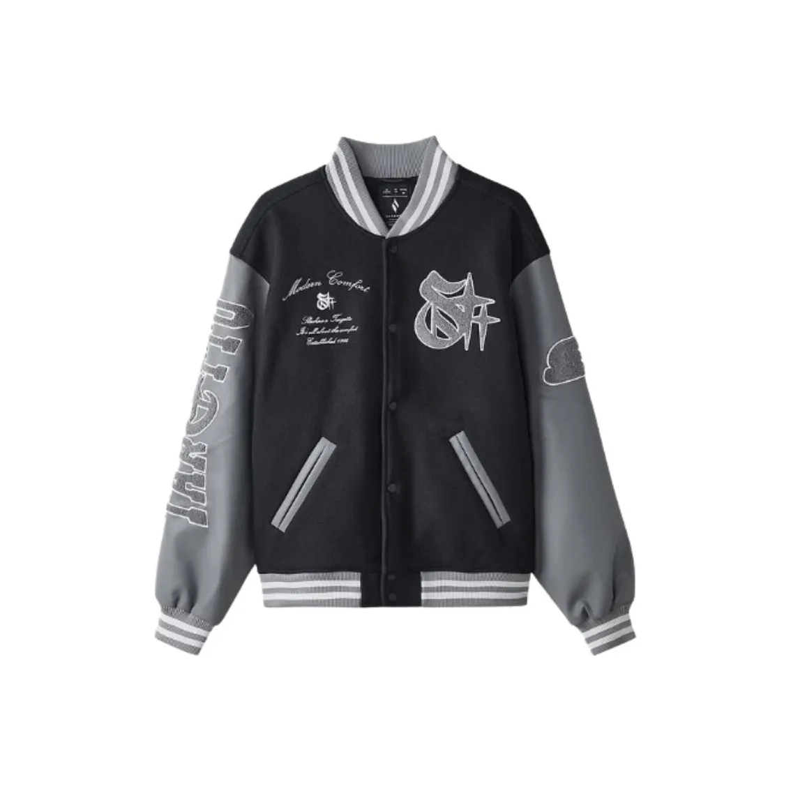 Skechers x Targetto Sportlife Baseball Jacket Women's Carbon Black