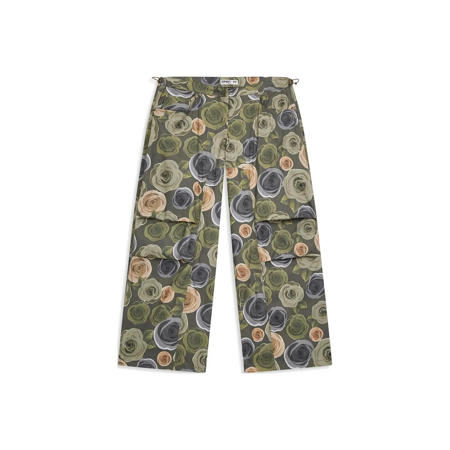 OPEN YY Розовые парашютные штаны повседневные штаны женские хаки хаки