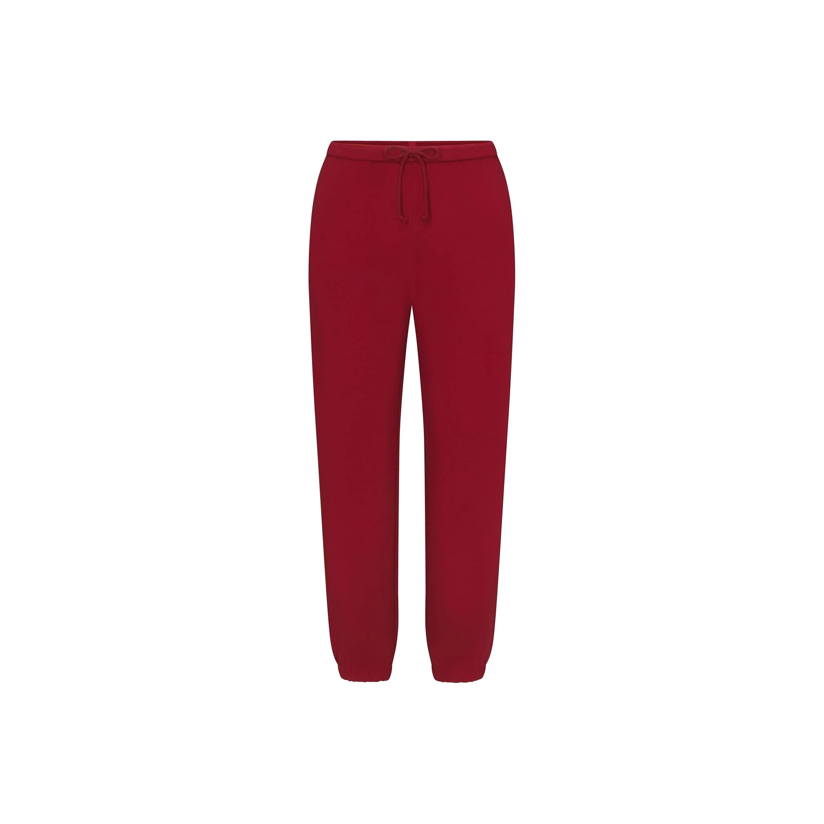 SKIMS Holiday Collection FW24 COTTON FLEECE CLASSIC JOGGER Casual Pants Women's BRICK/Brick Red