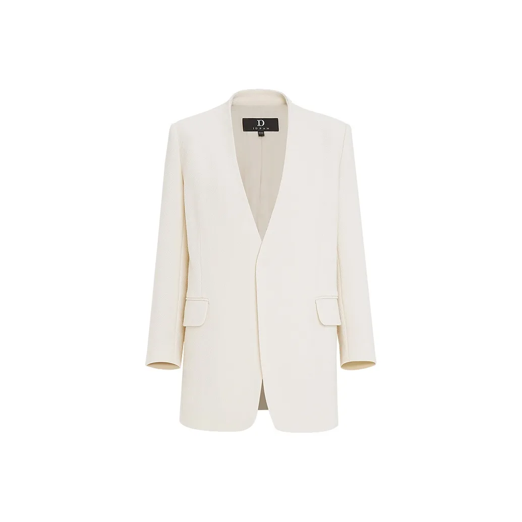 IDPAN Medium Length Coat Women's Ecru