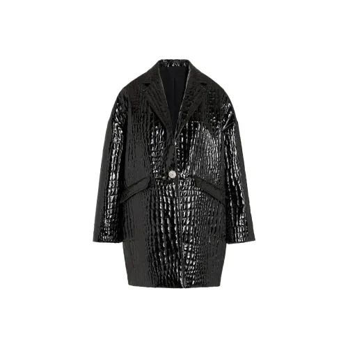 Giambattista Vall Черное Женское Пальто
