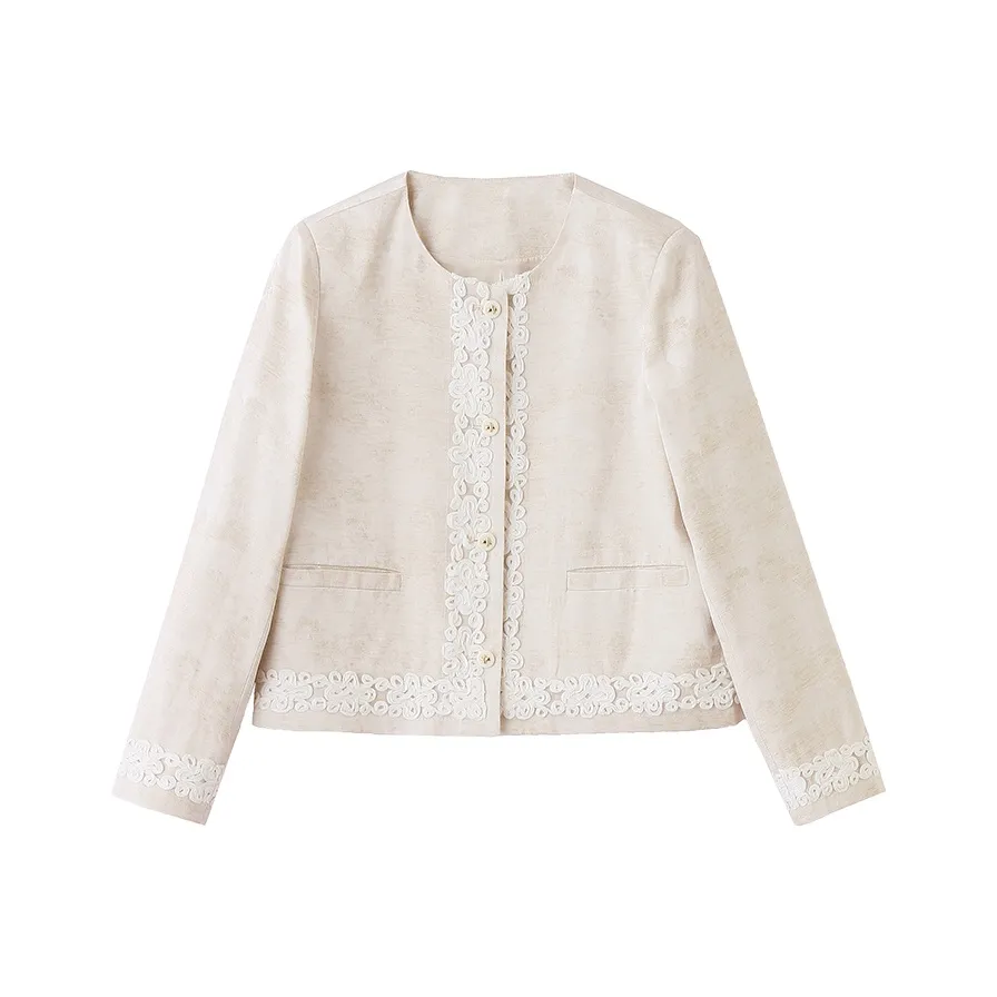 Aoaifu Весенний Осенний Бизнес Костюм Унисекс Бежевый Абрикос