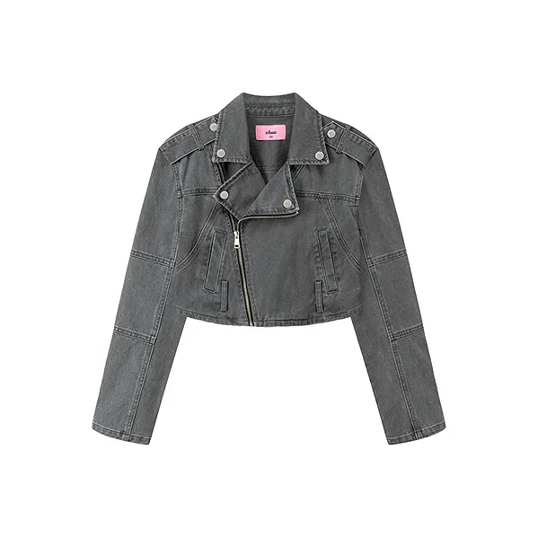 CHUU Джинсовая куртка Женская Дымчатый серый