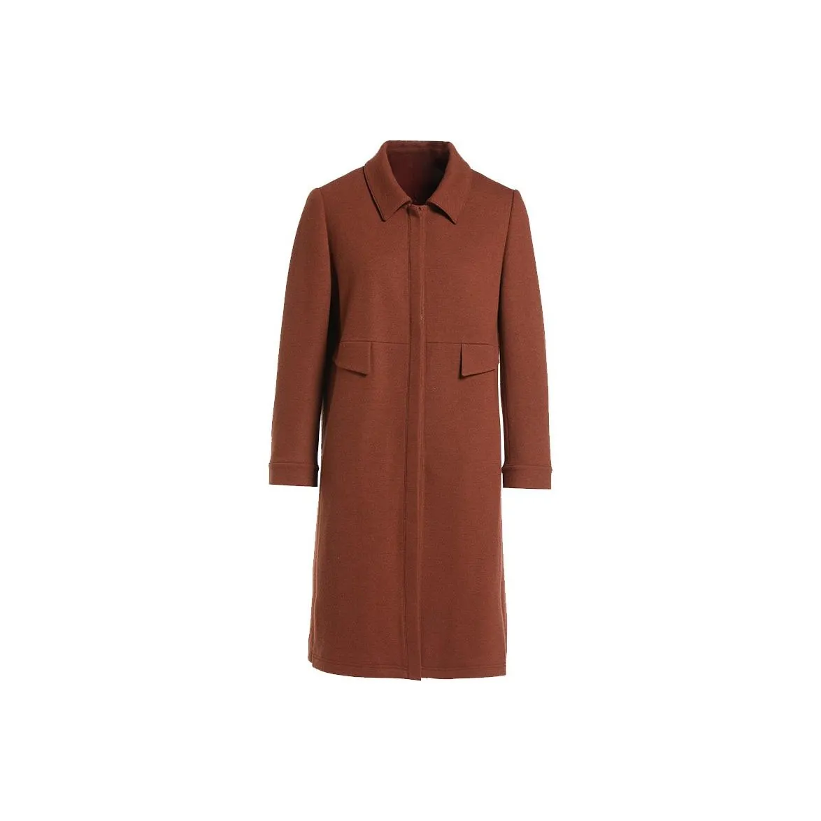 QIAOWANNI Coat Women's Rusty Orange