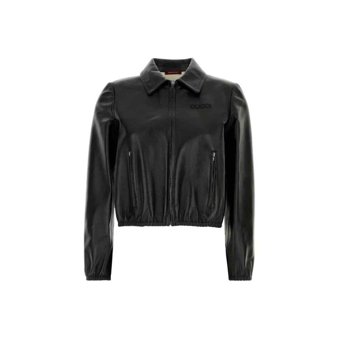 GUCCI Collared Zip Up Bomber Jacket