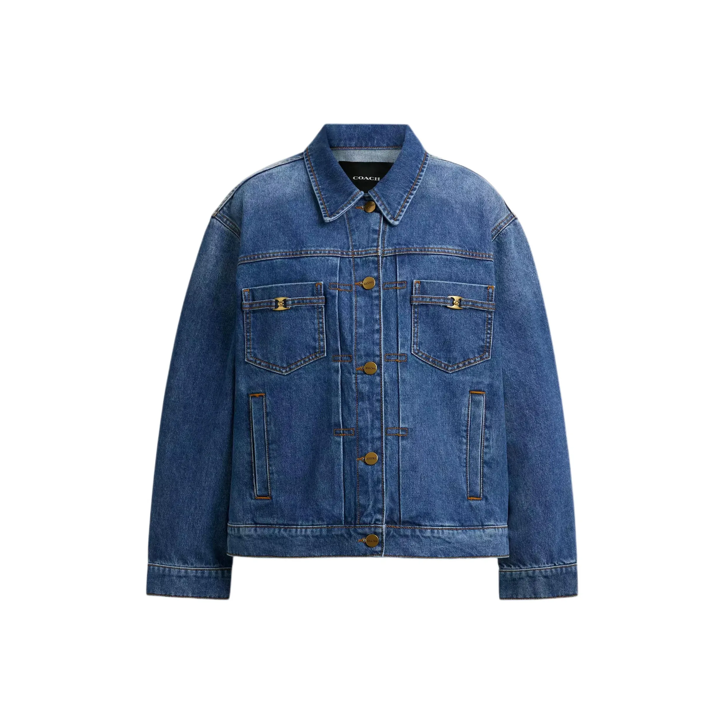 COACH Denim Jacket Women's Blue