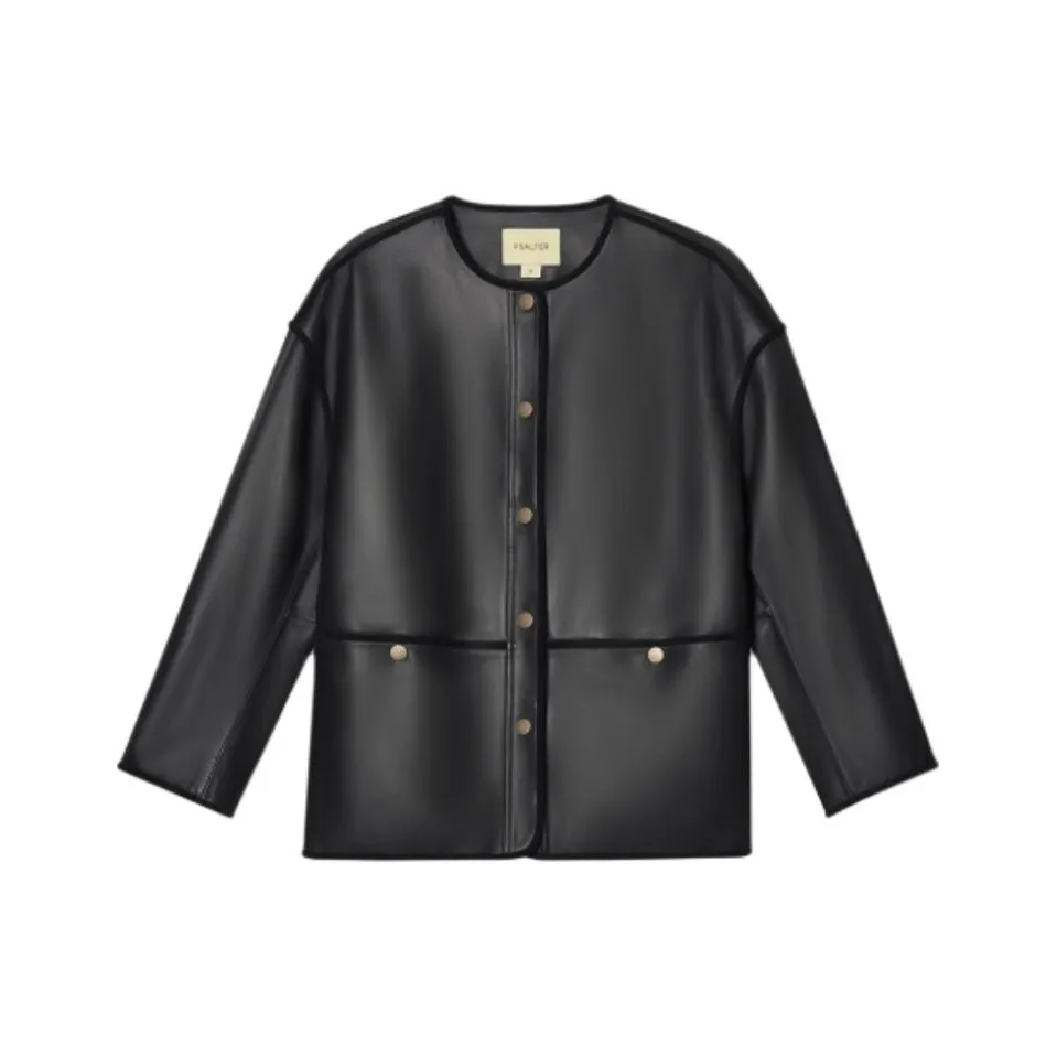 PSALTER Кожа Куртка Женская Черная