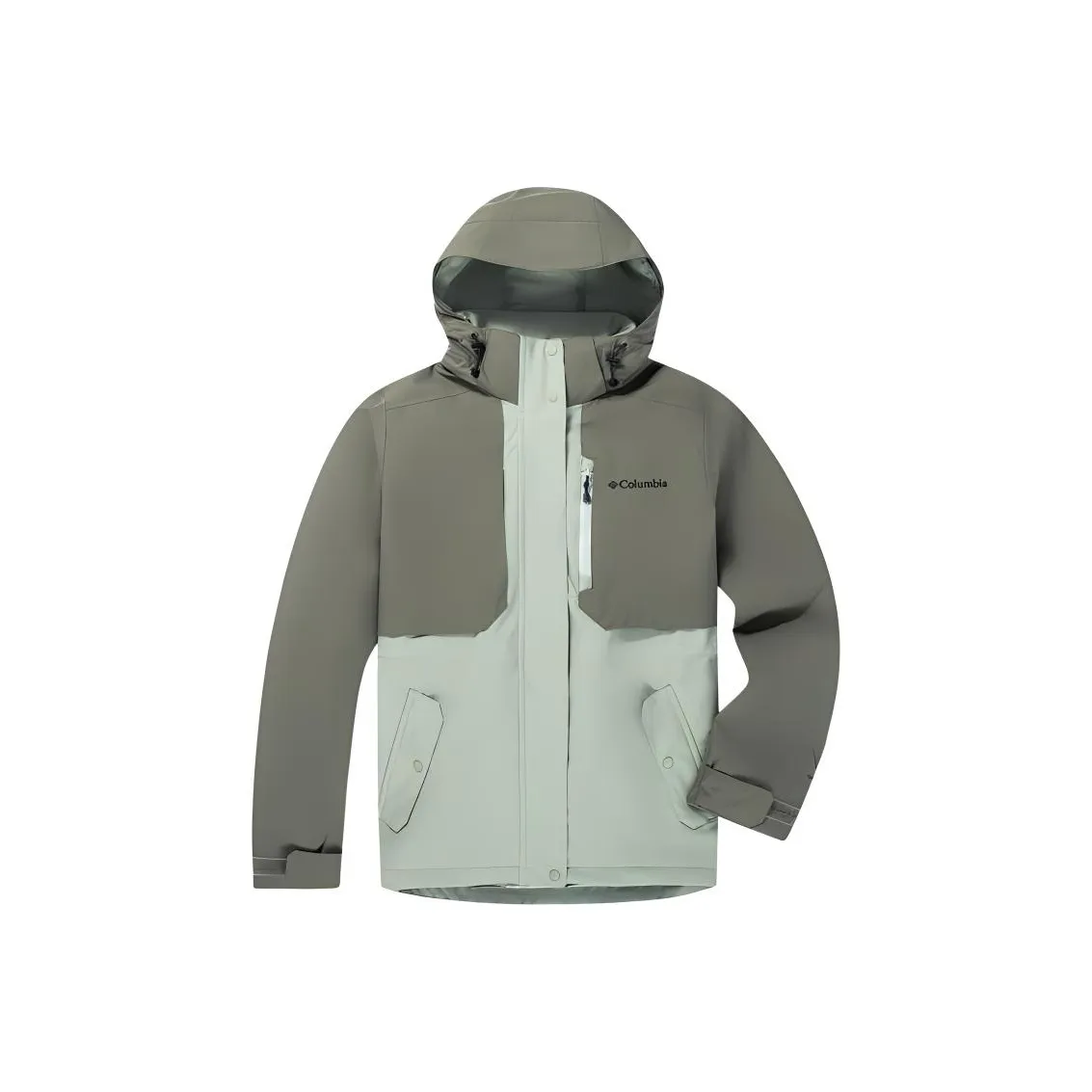 Columbia совместный бренд Casual Outdoor Поход Водонепроницаемый и Дышащий Ветровка Женский Светло-Зеленый Серый