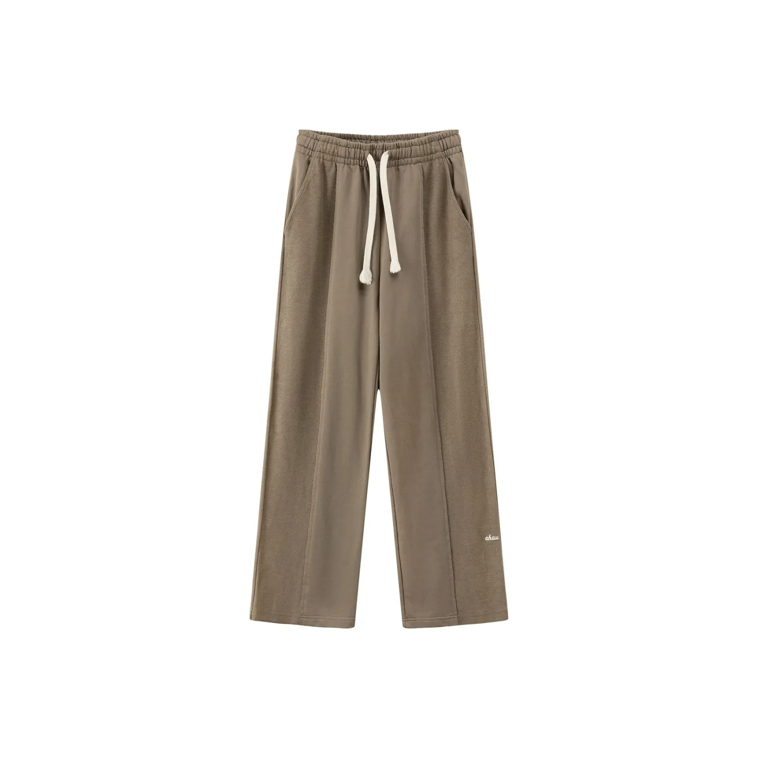 CHUU Повседневные брюки Женские Горчично-зеленый