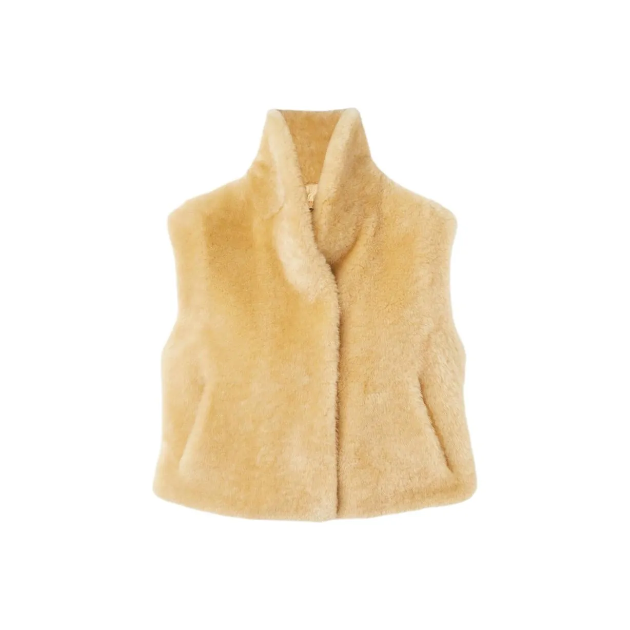 Loro Piana FW24 Vest Women's Cream Cashmere Mixed Color