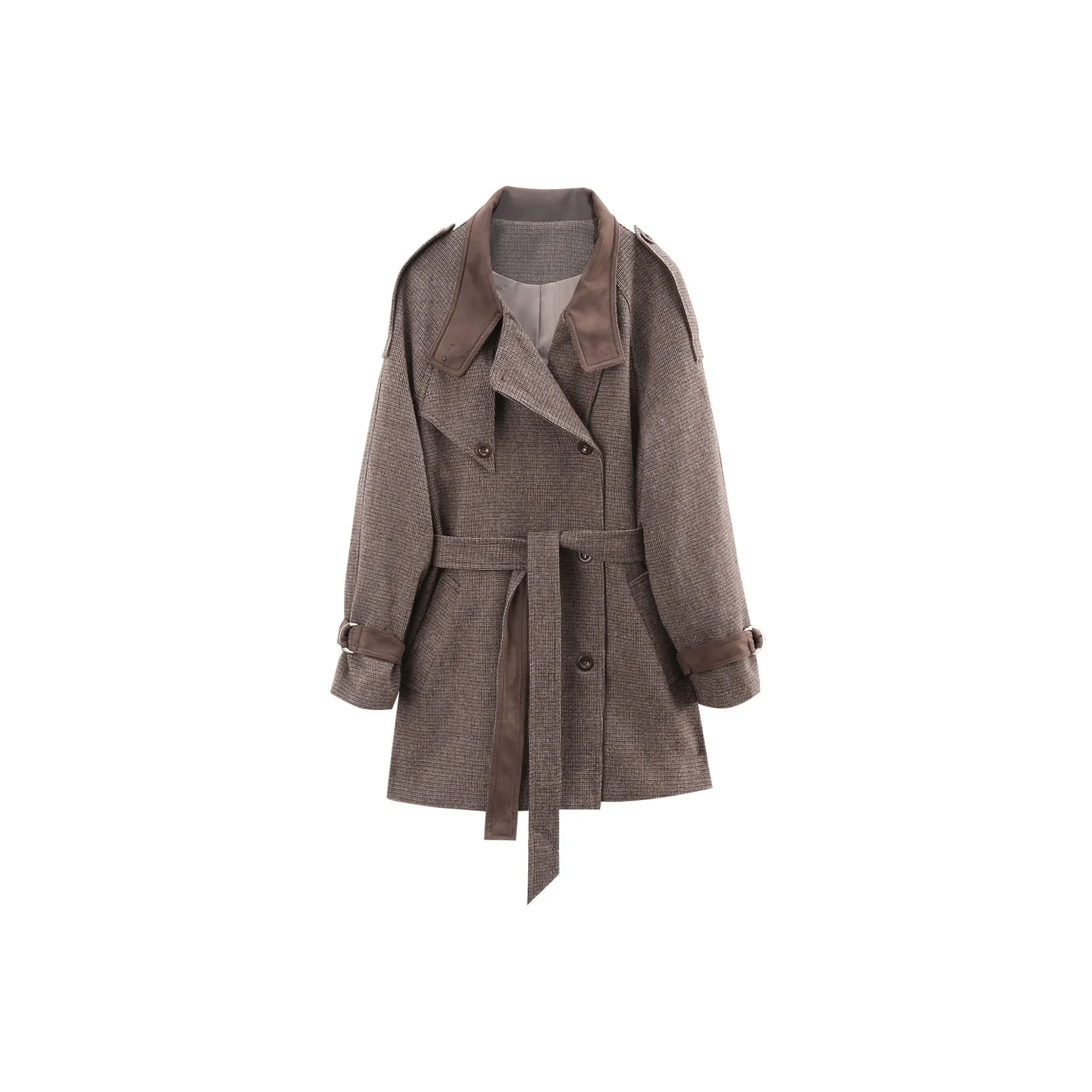 A paradise for awakening Пальто Женское Темно-Кофейное