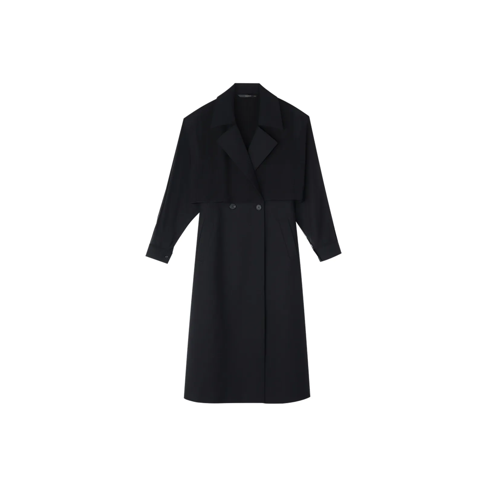 GOELIA Trench Coat Women's Black