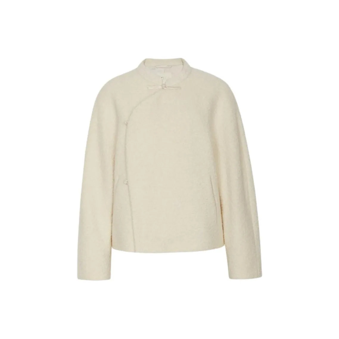 ZHIZHI Новогодний бархат Feel пальто женское облачно-белый