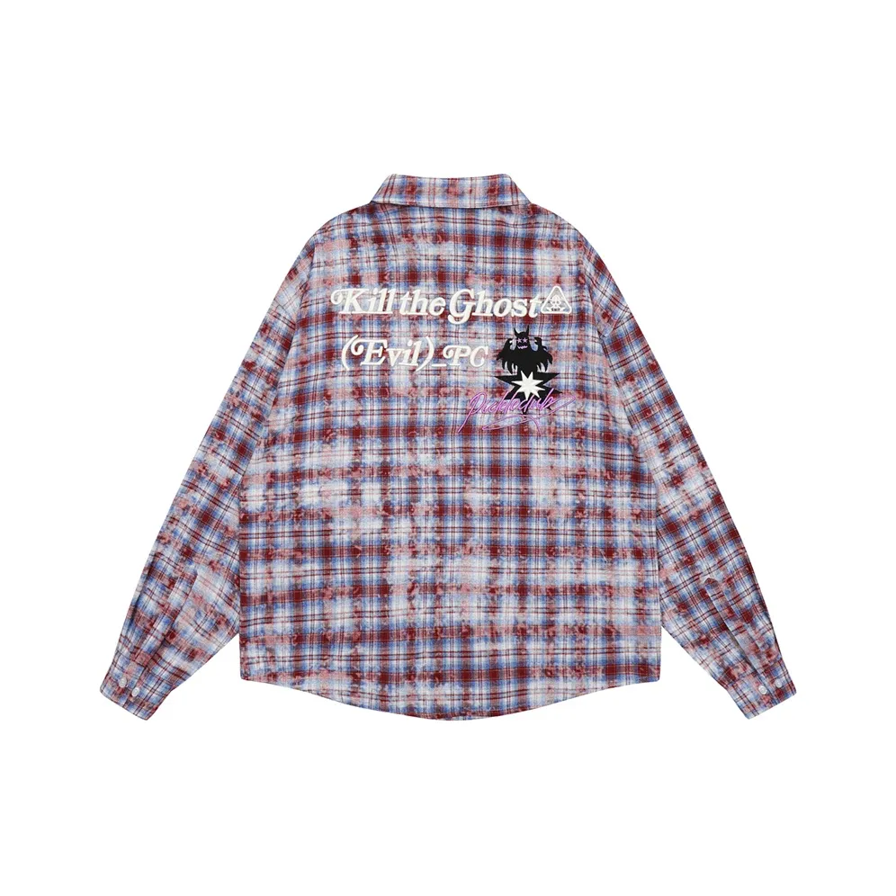 Looney Tunes checked fleece jacket Verde