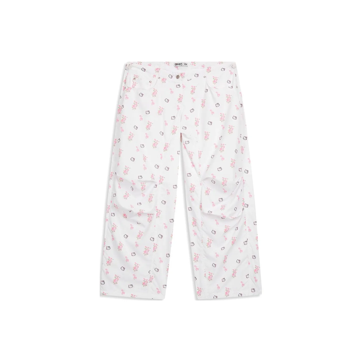 Open Yy x HELLO KITTY Casual Pants Women
s White/White