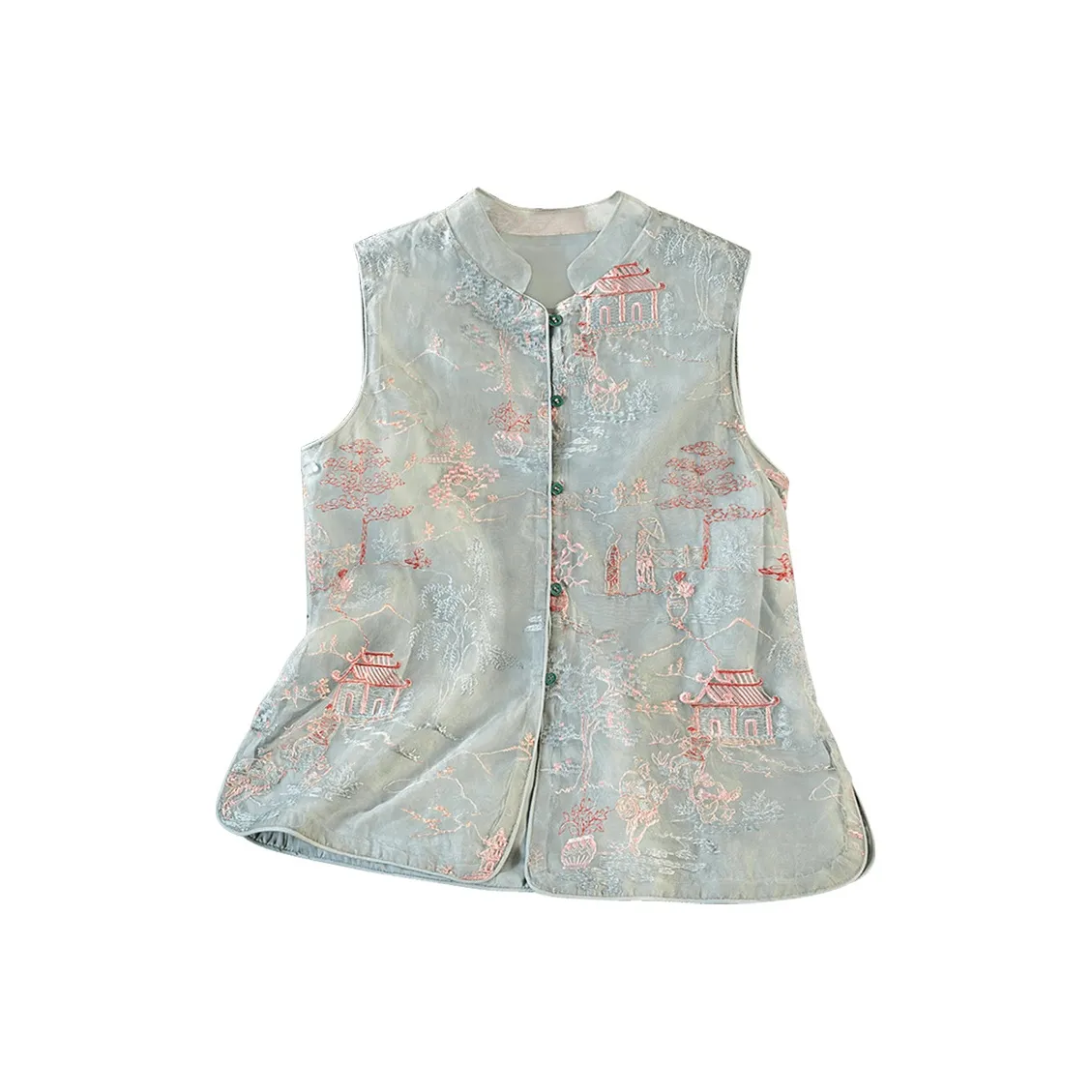 Cypress House Жилет Женский Циановый