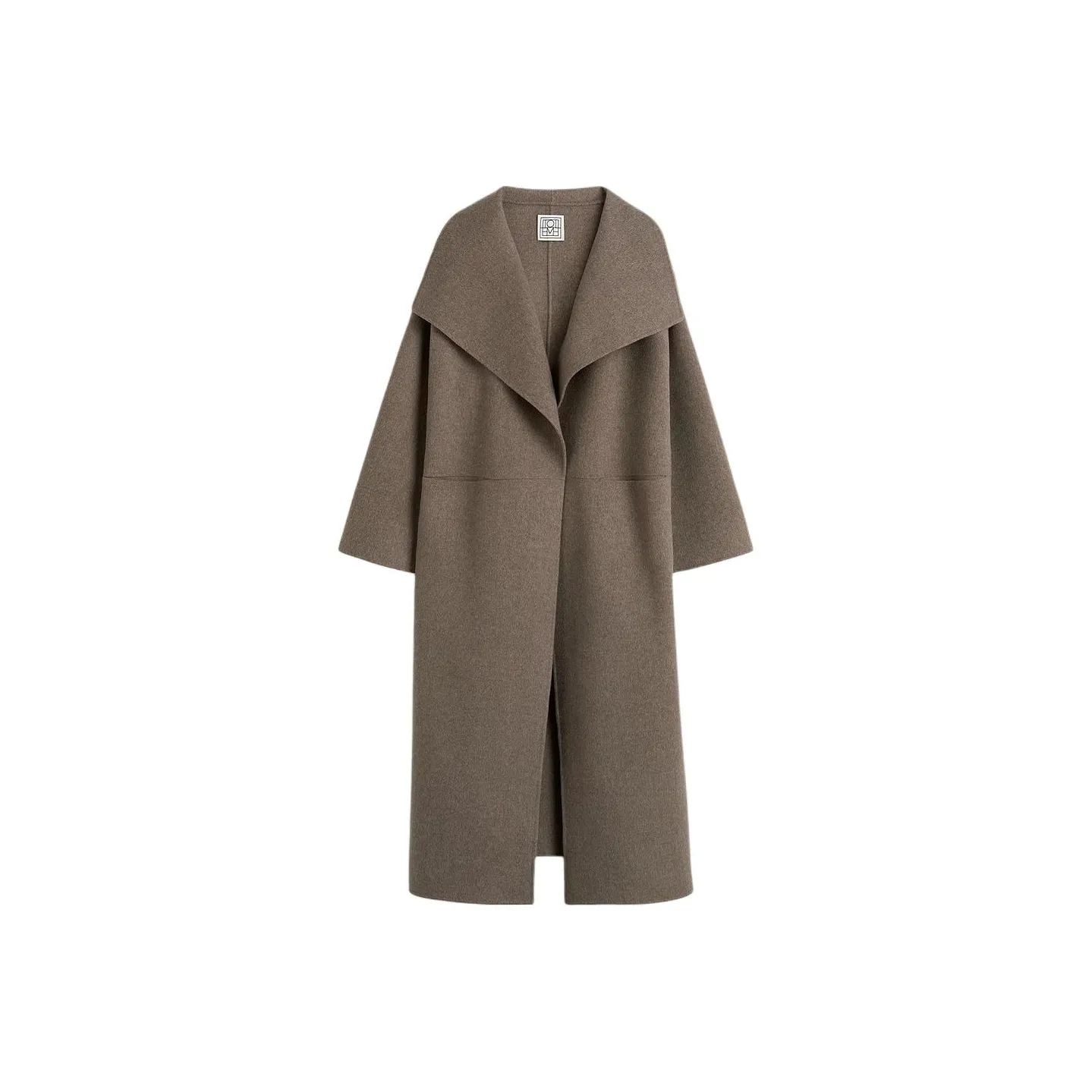 Totême Collared Open Front Coat