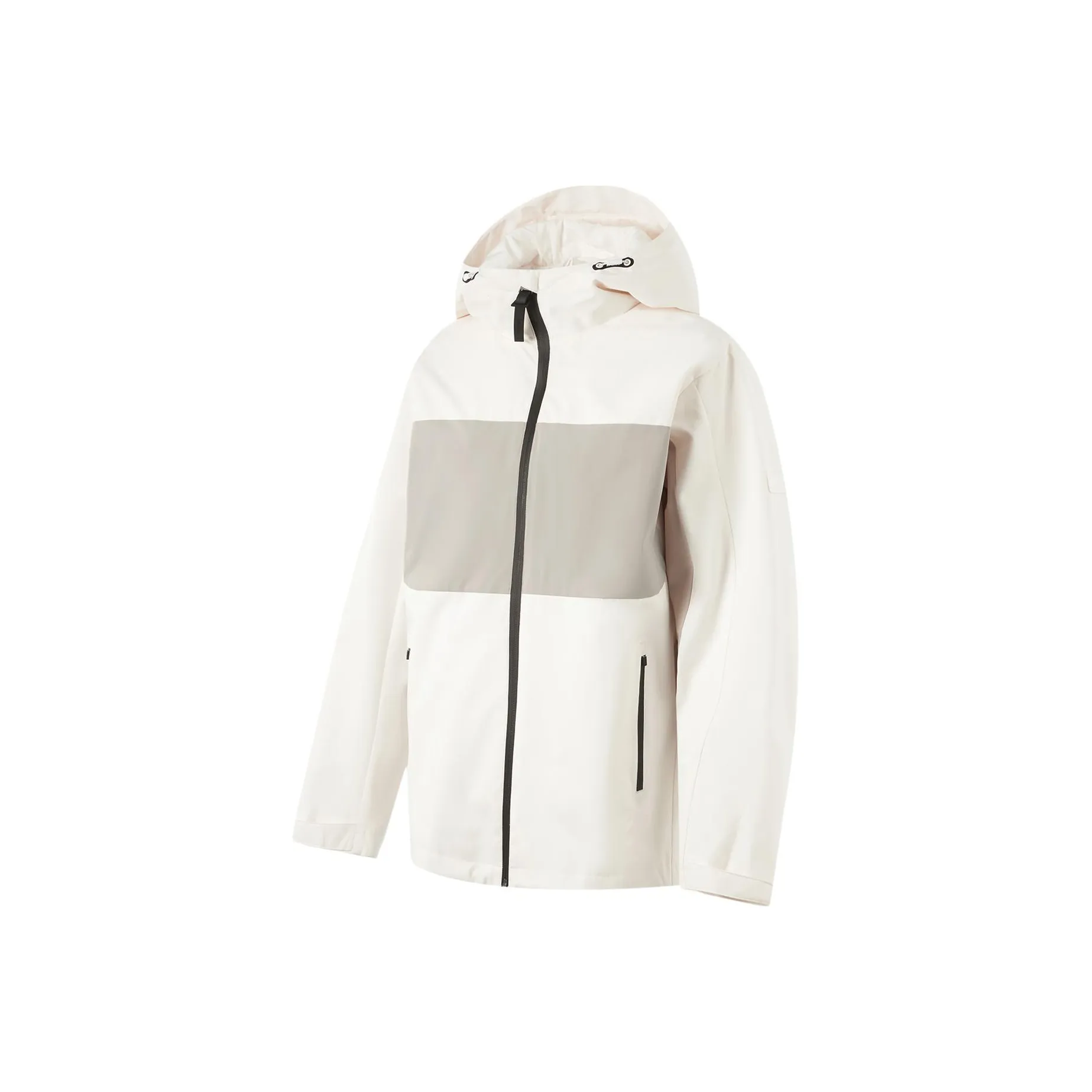 LINING Fitness Series Windbreaker Jackets Women's Champagne White/Dusty Gray