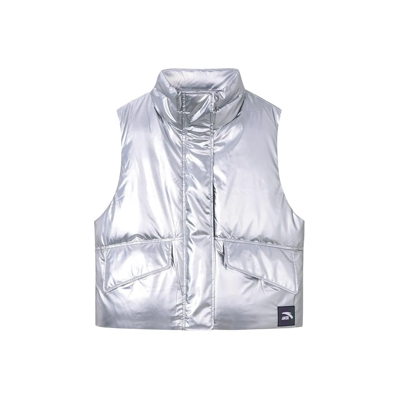 ANTA Жилет Женские Металлический Серебристый