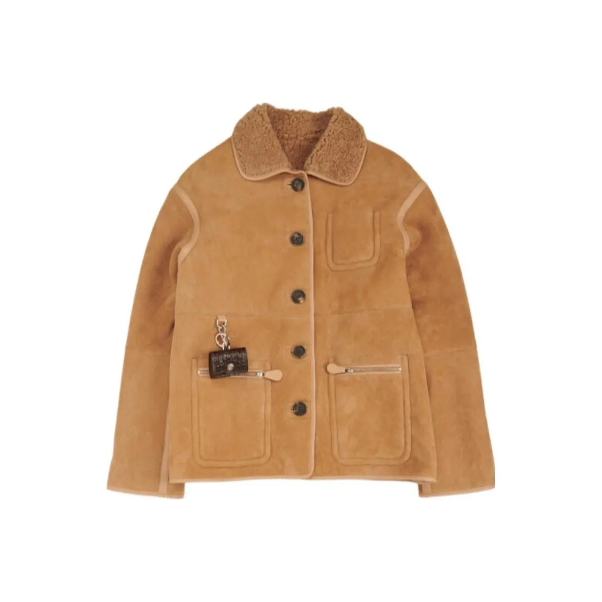 Saks Potts Leather Jacket Women's Brown