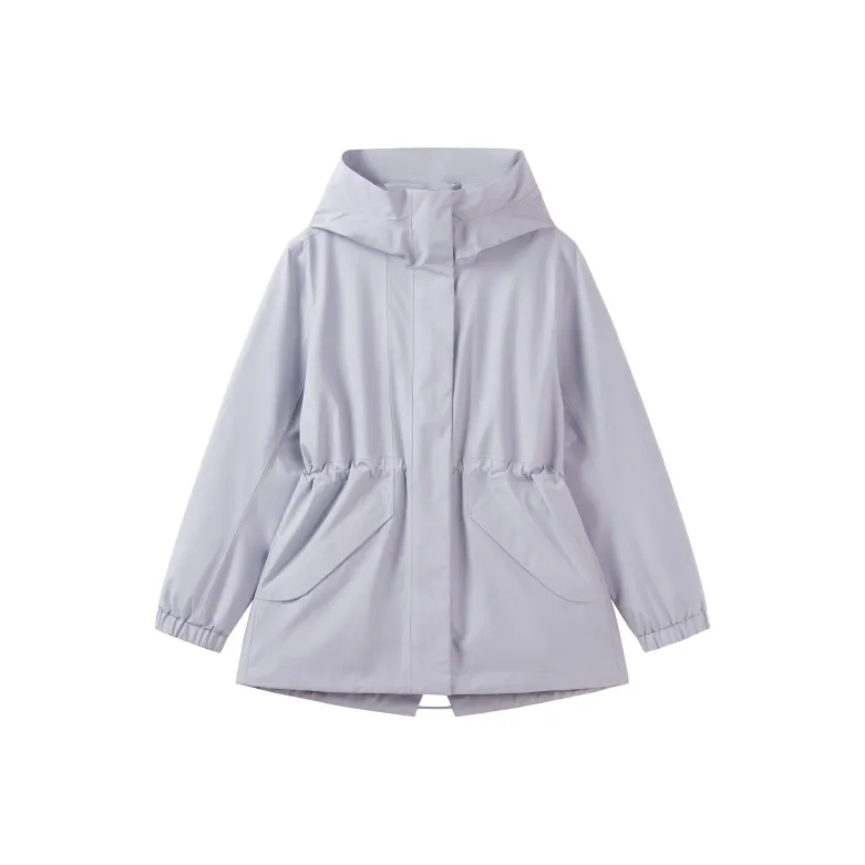 AIGLE Skiing Paragliding And Beach Rafting Waterproof And Windproof Windbreaker Jacket Women's Gray Purple