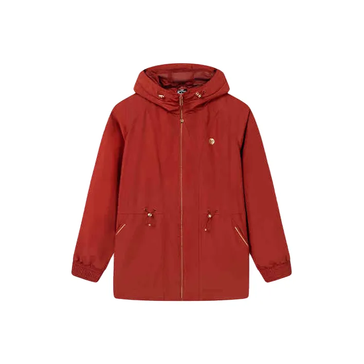 361° Тренчкот Женские Вино Wood Красный