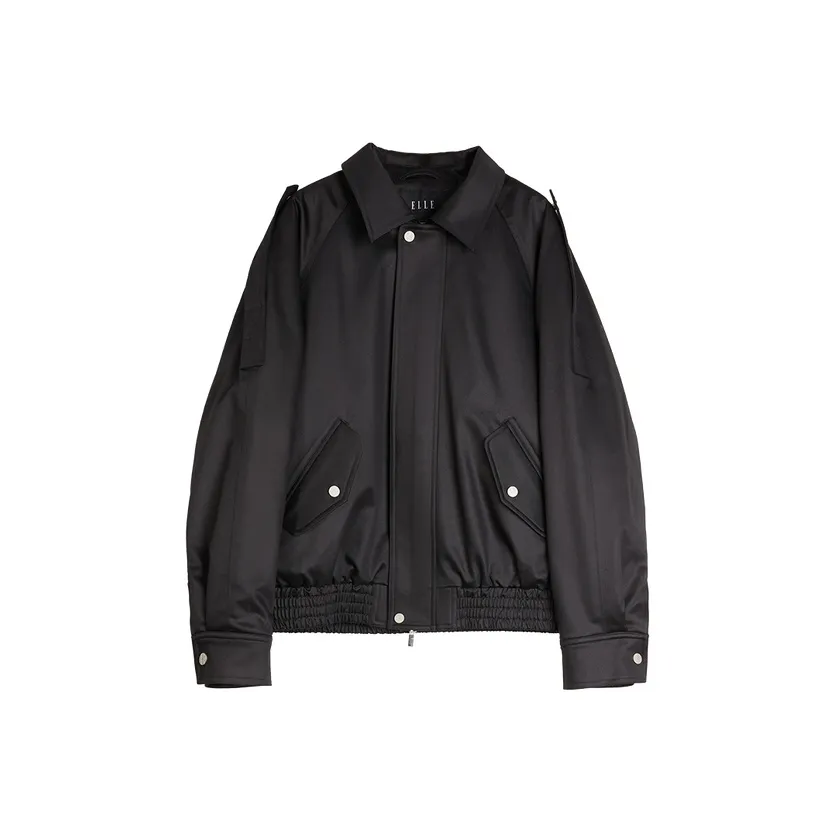 ELLE Кожа Куртка Женская Черная