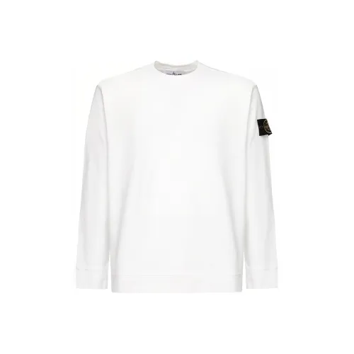 STONE ISLAND Белый Мужские Свитшоты