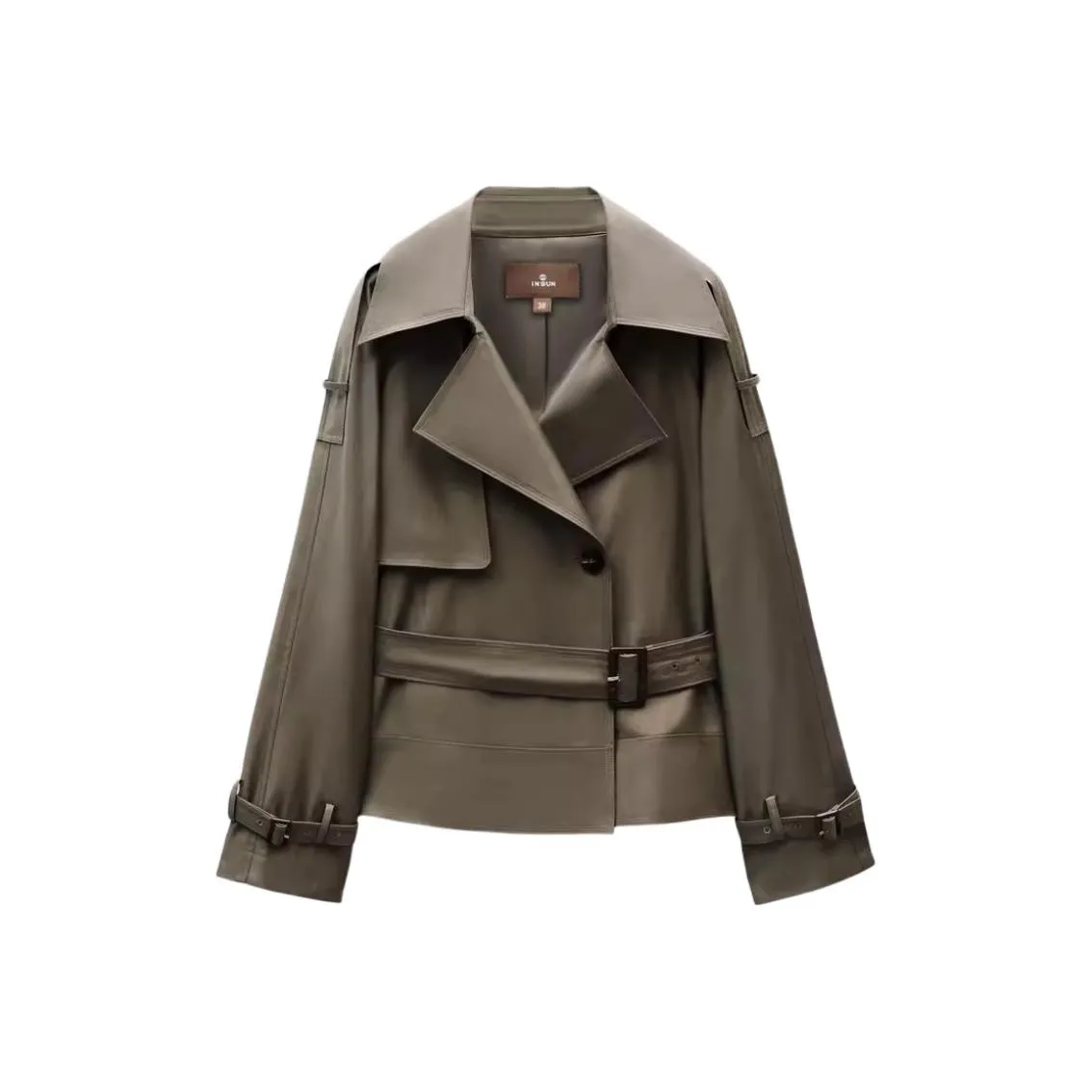 INSUN Trench Coat Women's Olive Green
