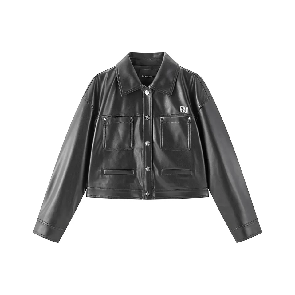 PEACEBIRD Кожа Куртка Женская