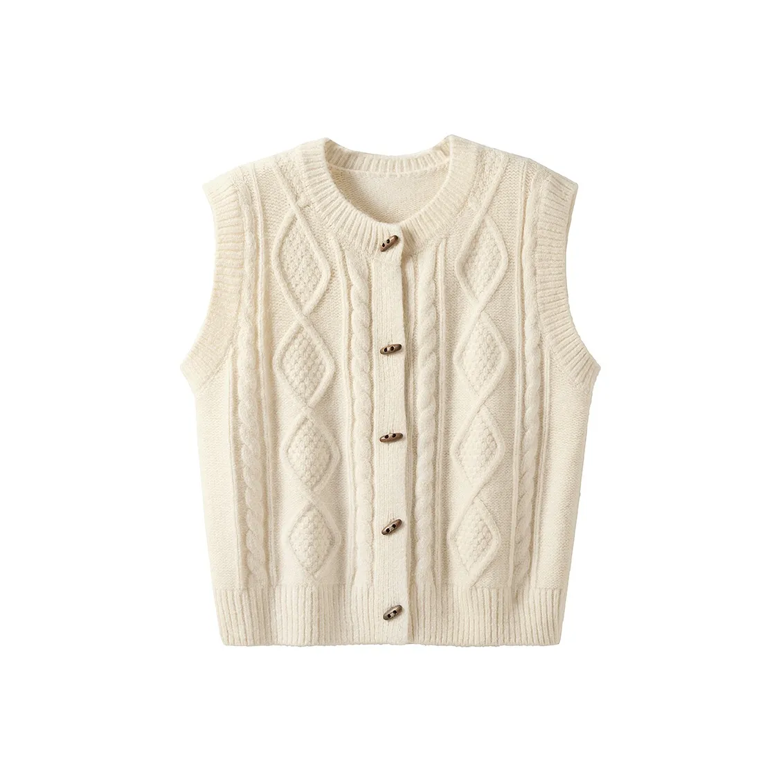 Cypress House Жилет Женский Бежевый Абрикос