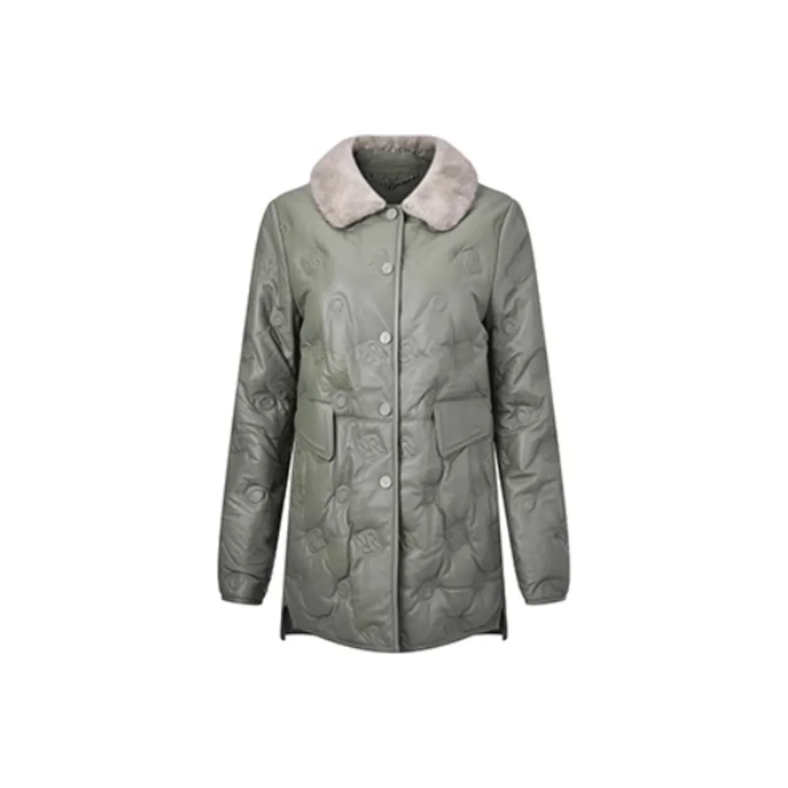 RARE Leather Jacket Women's Green