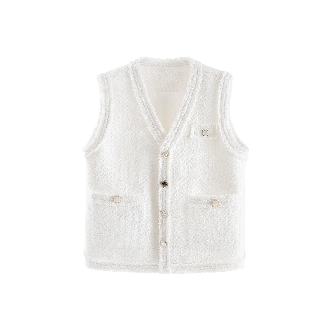 Cypress House Жилет Женские Белый