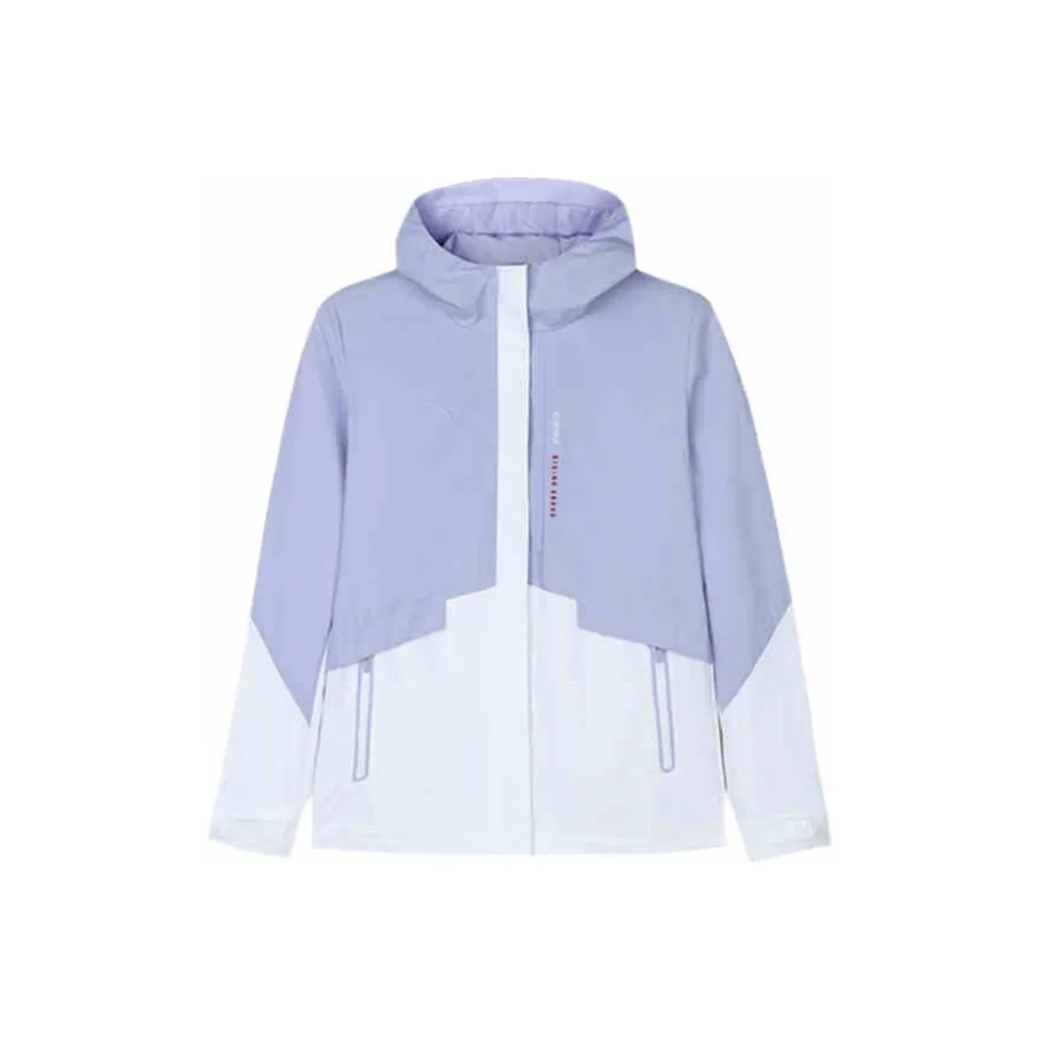 ANTA ZONGXUNXILIE Тренчкот Женский Светлая Лаванда Снежно-Белый