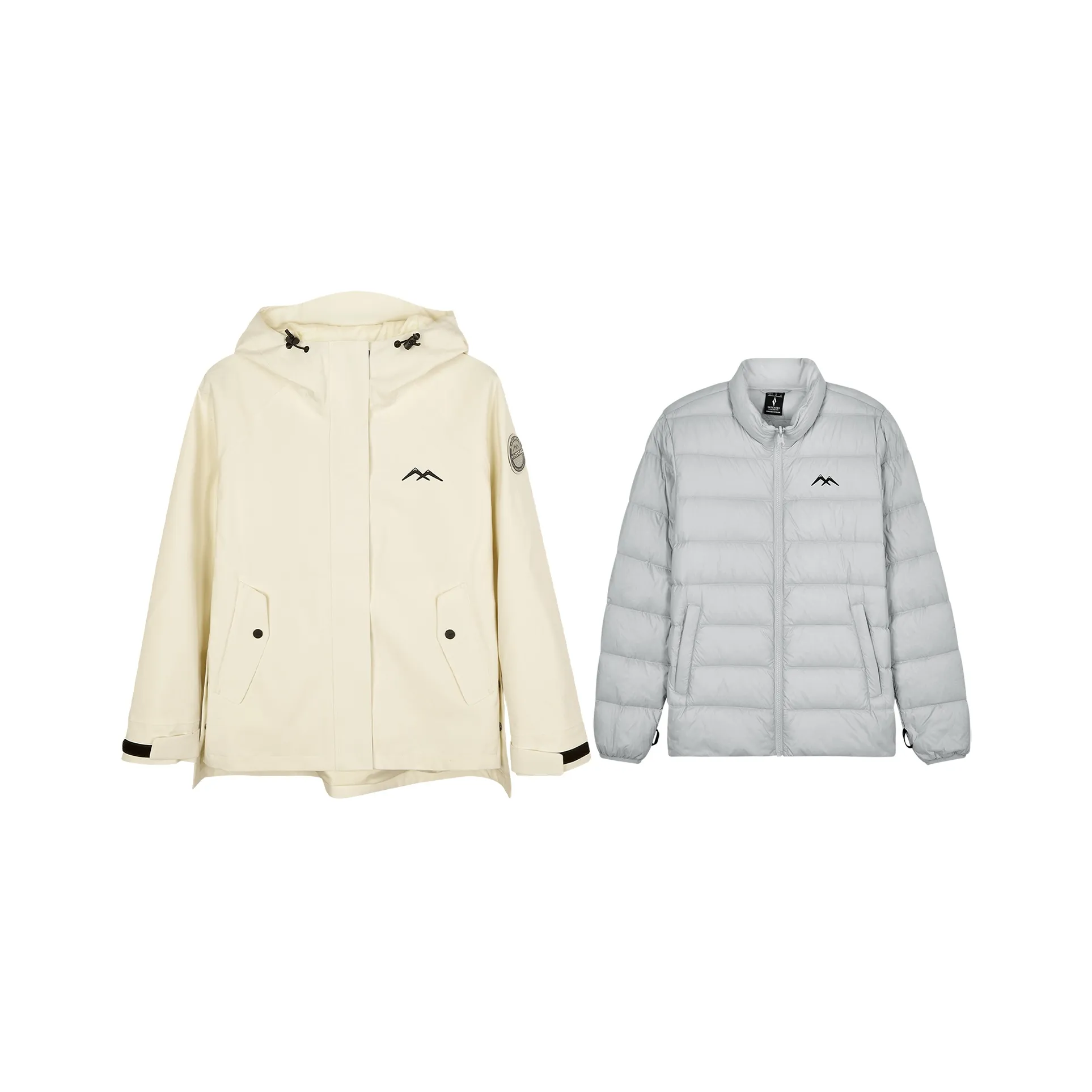 Skechers Ветровка Женская Миндально-Белая