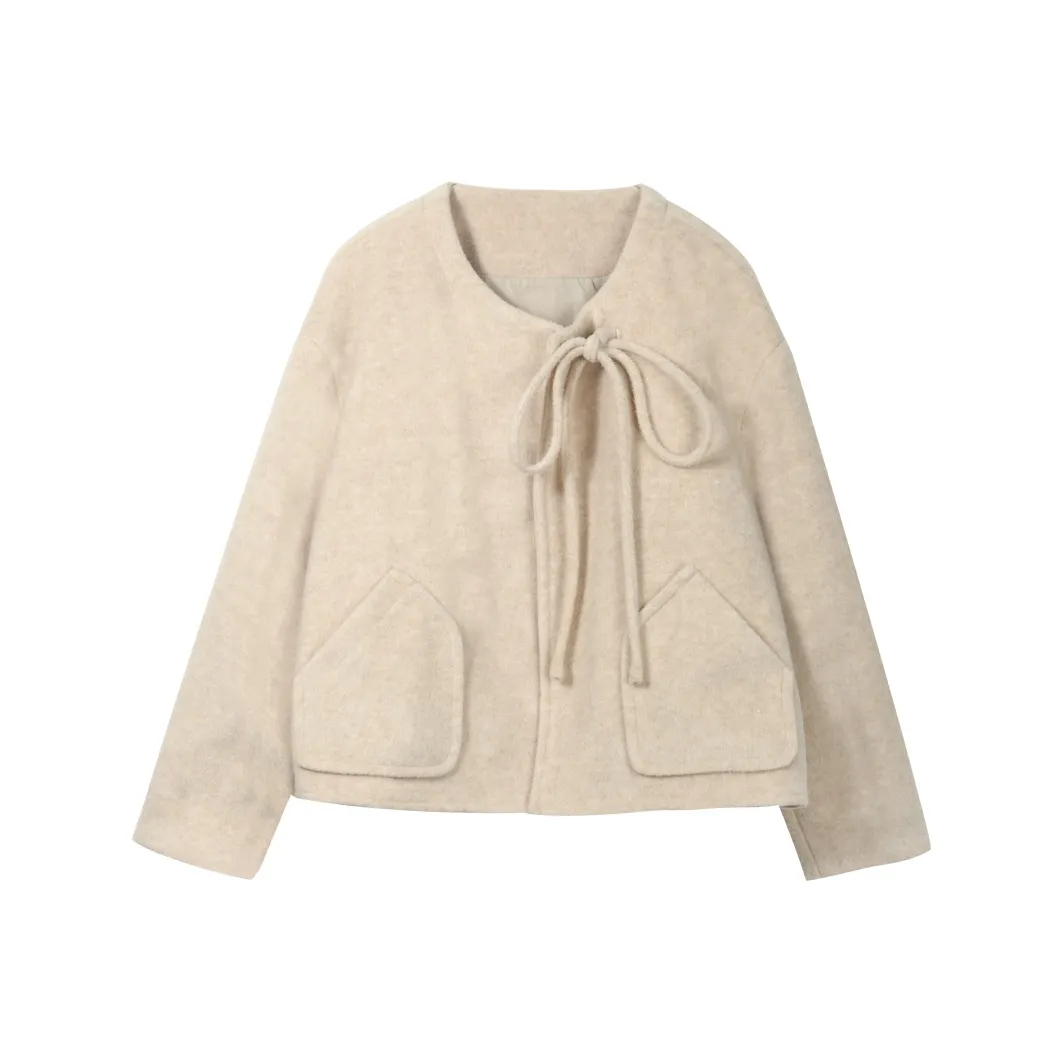 MISHOW Куртка Женская Снежинка Абрикос