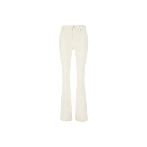 SEVEN FOR ALL MANKIND Винтажные белые женские повседневные брюки