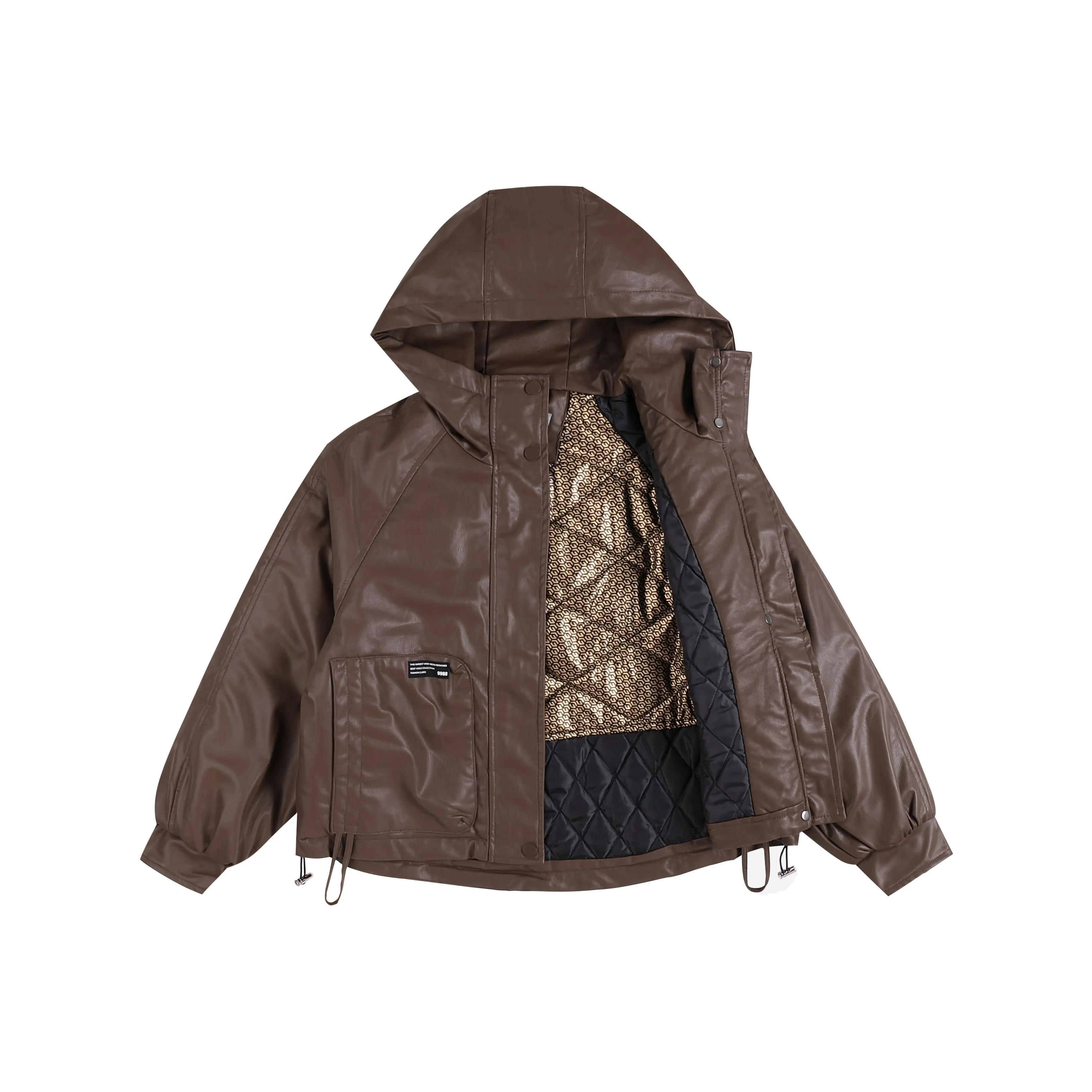 HEFENGJINYU Пуховая куртка Женская дружелюбная к коже кофейного цвета