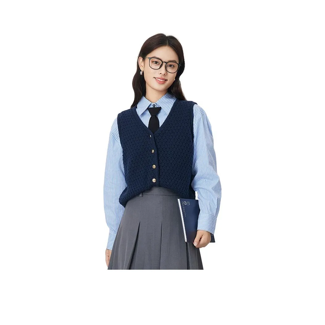 Dajia Poetry Жилет Женский Темно-Синий