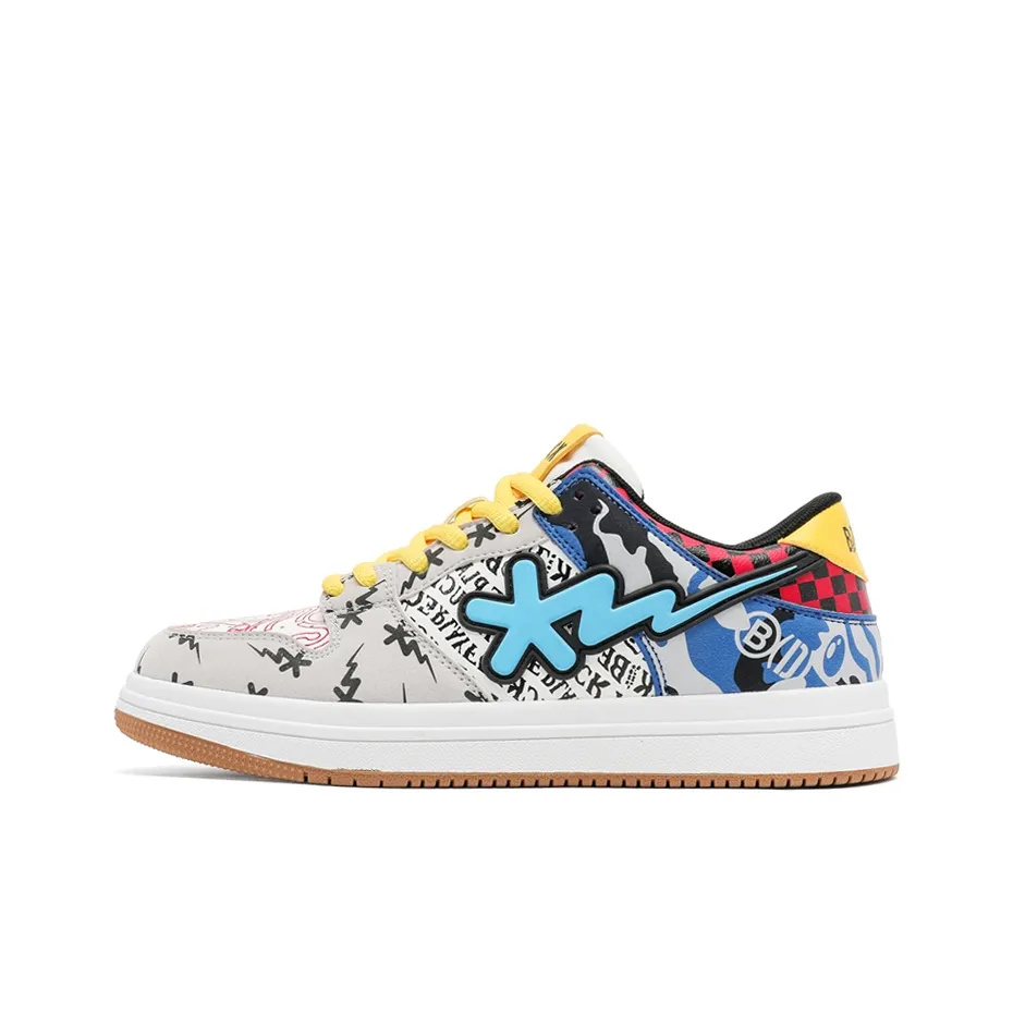 B.Duck Summer Travis Scott X AJ1 Lightning Collection Skateboard Shoes Unisex Low top Candy/White Black/Apple Green