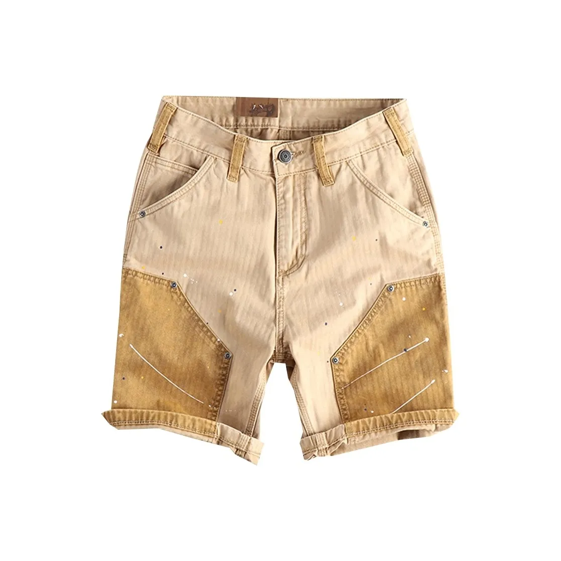 GEOGRE ALEX Карго Шорты Мужские Хаки