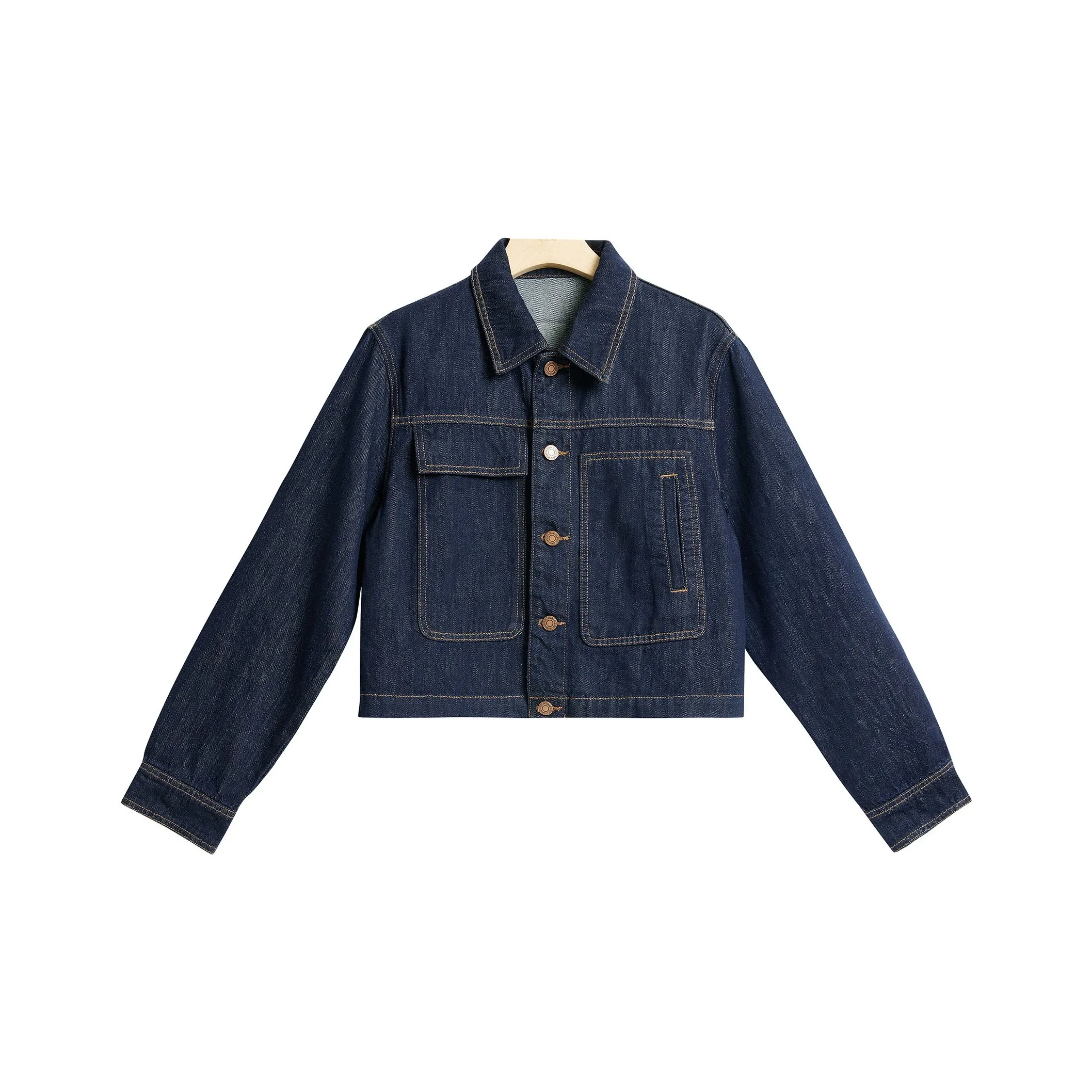 Shuhao Bai Denim Jacket Women's Denim Blue Coat