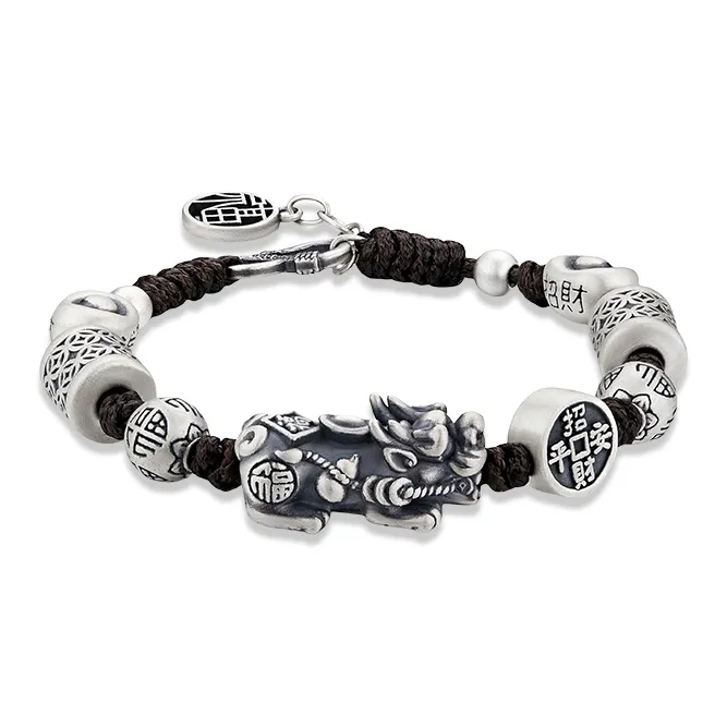 UZIID 999 Fine Silver Bracelets Men's