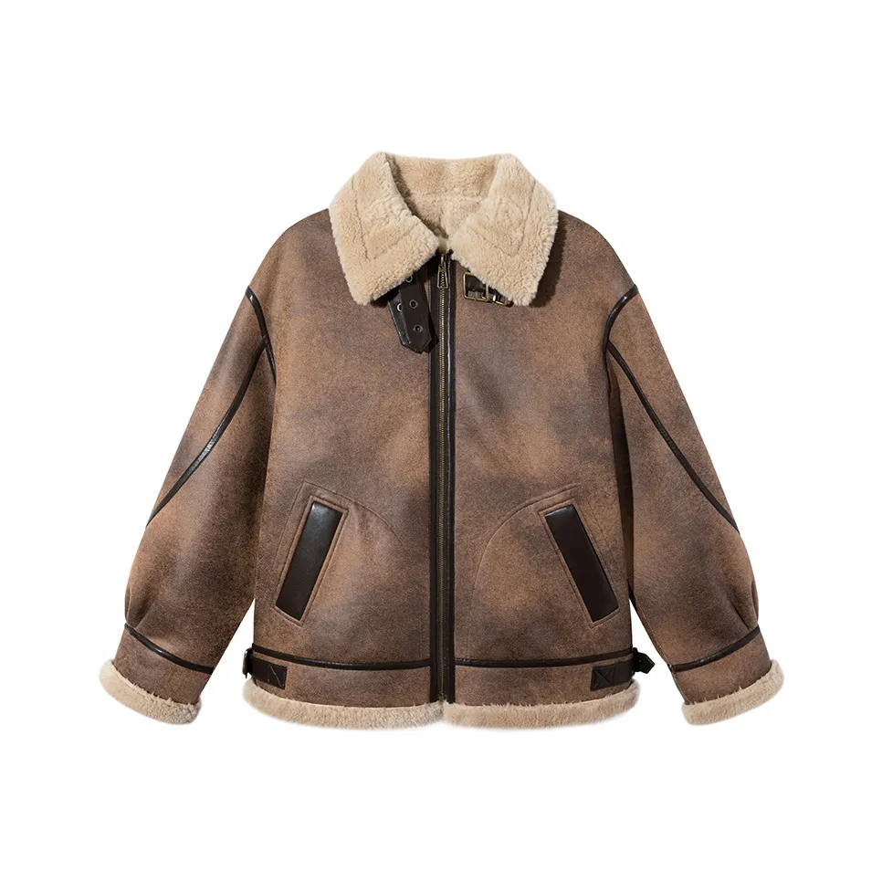 Ouyang Black Tea Коричневый Женское короткое пальто