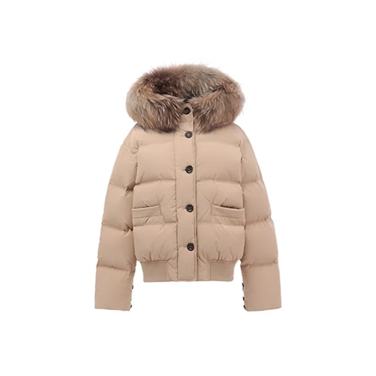 HUINIAN Puffer Jacket Women's Khaki