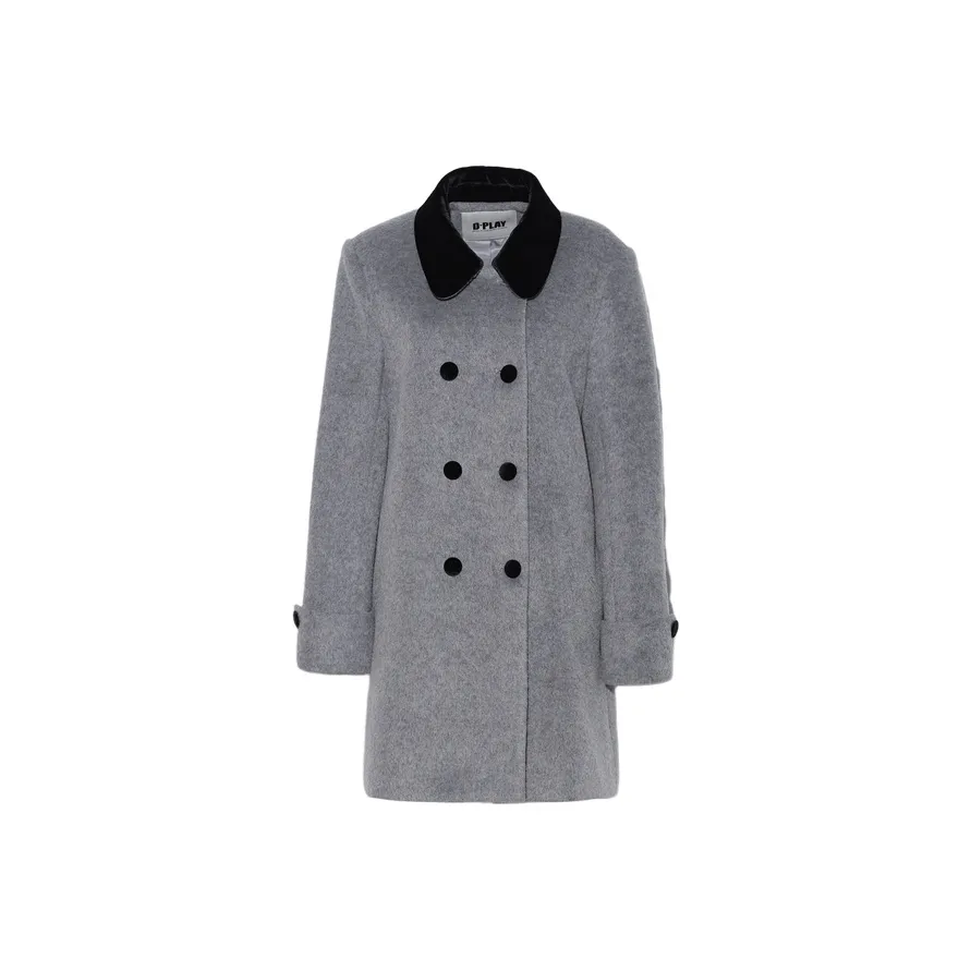 DPLAY Пальто Женское Элегантное Серое
