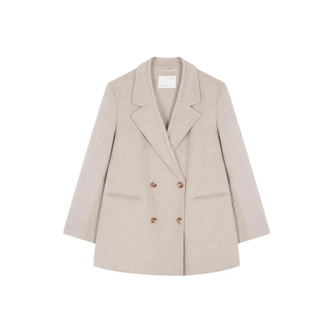 IHIMI Coat Women's Elegant Beige