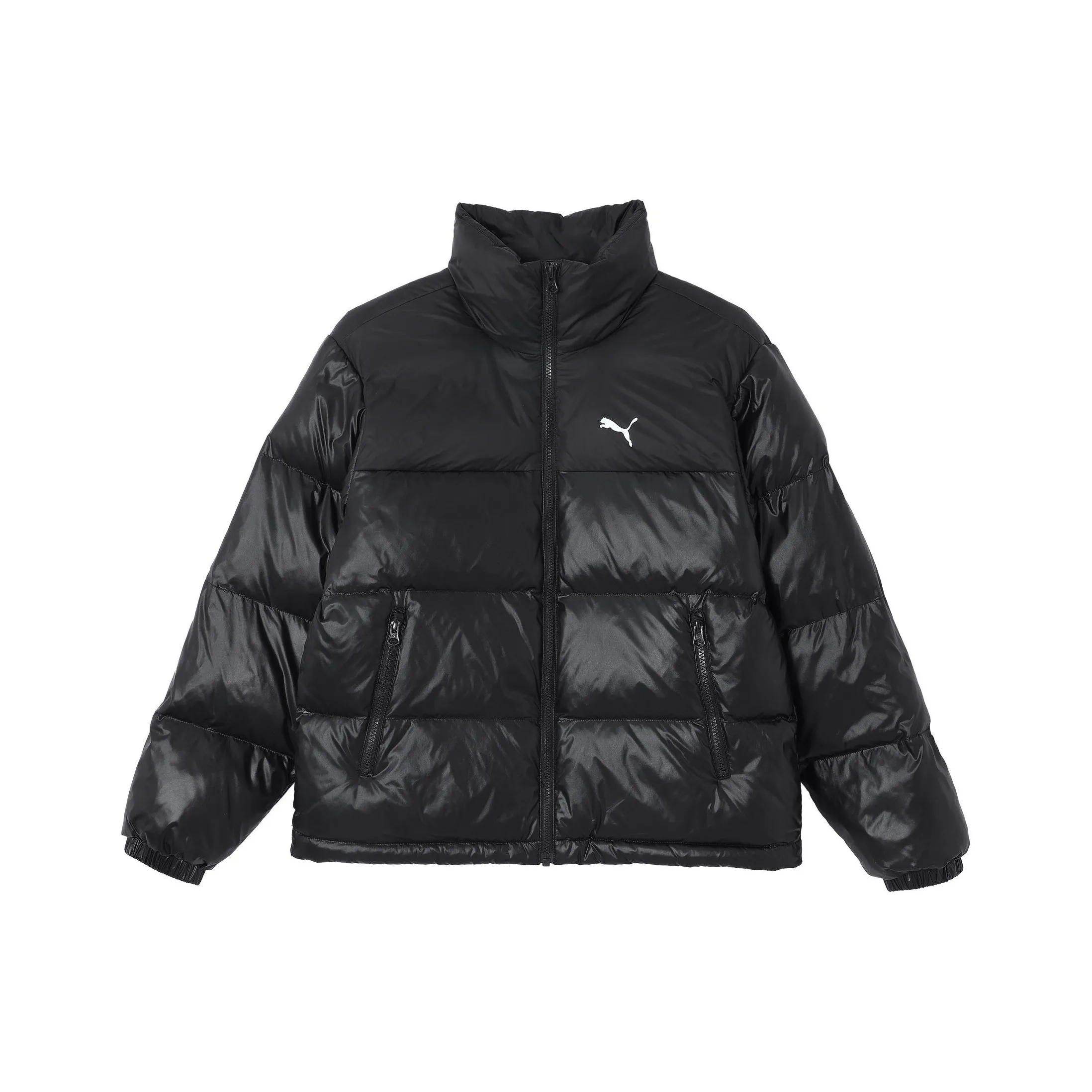 PUMA Стеганый хлопковый пуховик женский черный